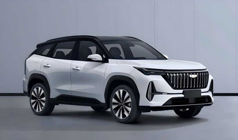 صور دعابة لـ Geely's New Boyue L ، تم تعيينها لتتميز بنظام تكنولوجيا AI كامل المجال